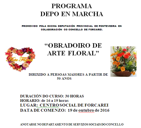 OBRADOIRO DE ARTE FLORAL 2016 OBRADOIRO DE ARTE FLORAL 2016